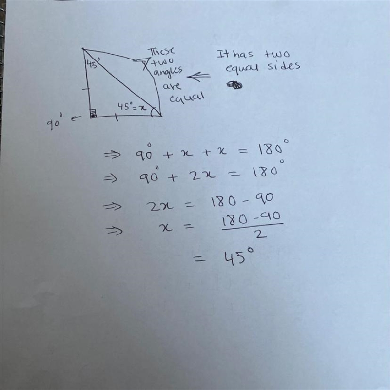 Work out the value of angle x.-example-1