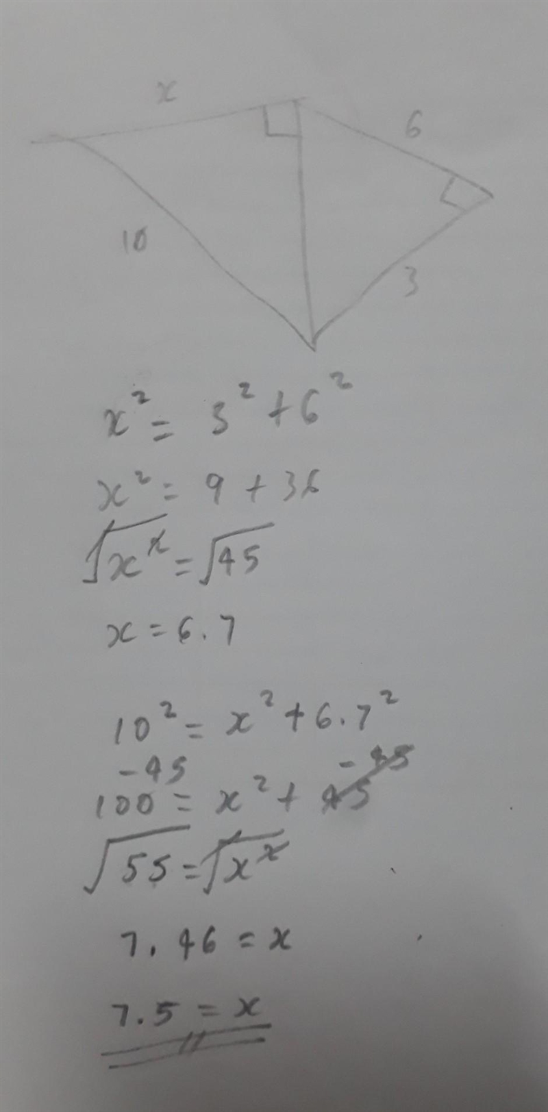 Find the value of X to the nearest tenth.-example-1