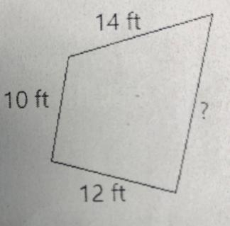 The perimeter of this shape is 52 feet what is the missing side length-example-1