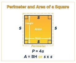 Ivan‘s room is a square with an area of 144 ft.² what is a perimeter of Ivans room-example-1