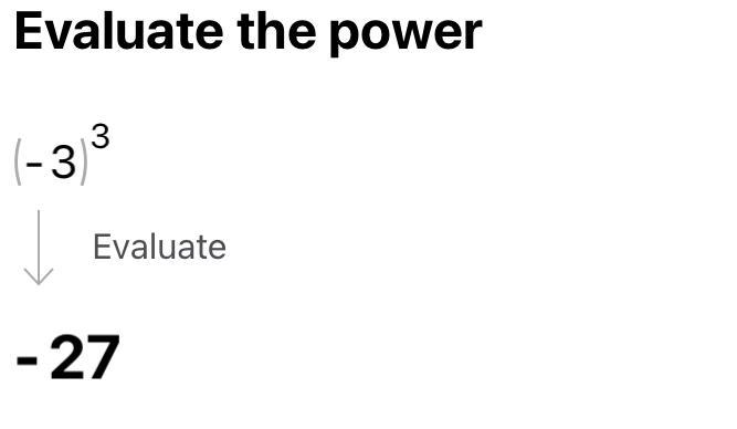 5. (-3)³ = = tenth or as a decimal rounded to nearest-example-1