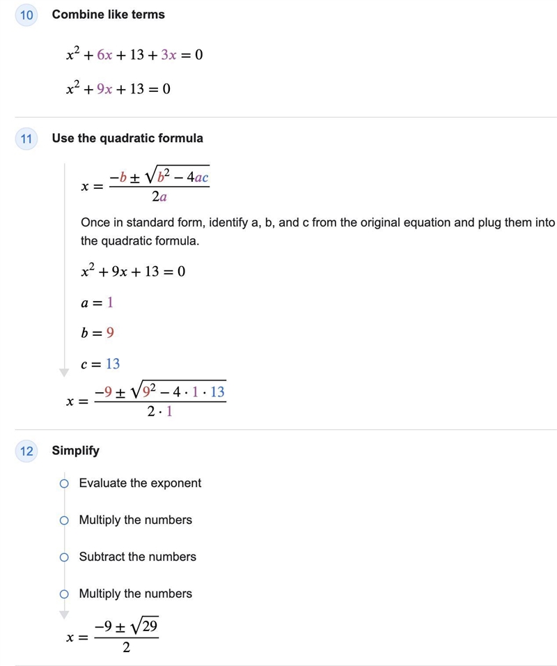 Solve the following algebraically (x+3)^2-4=-3x-8-example-3