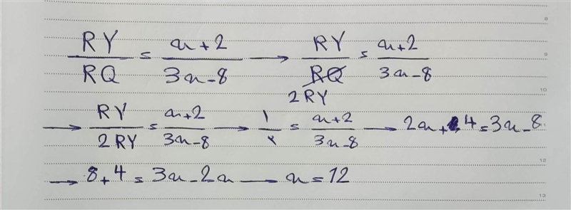 Solve for x. Question 12 options: A) 12 B) 11 C) 13 D) 10-example-1