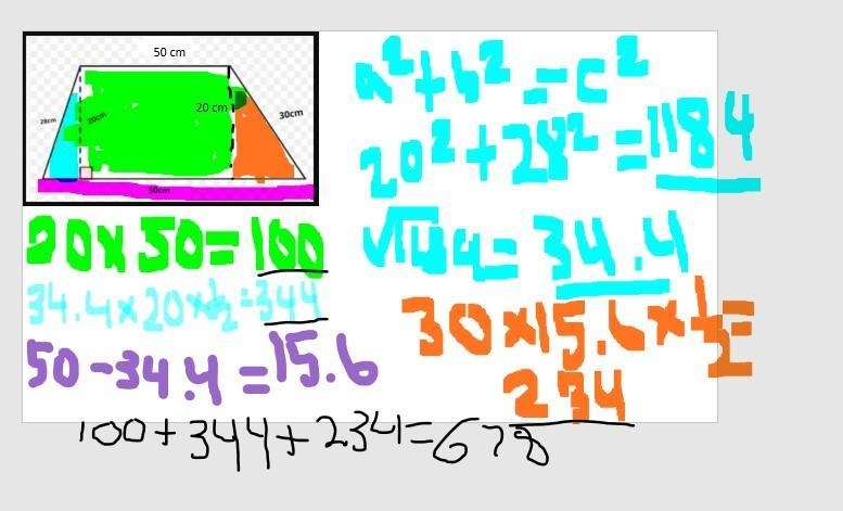 PLS HELP ME?!?!?! Calculate the area of the following.-example-1