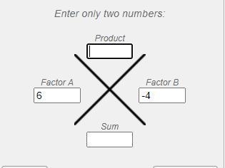 Sorry if you can’t see but is a 6 on top and on the right it is a -1-example-1