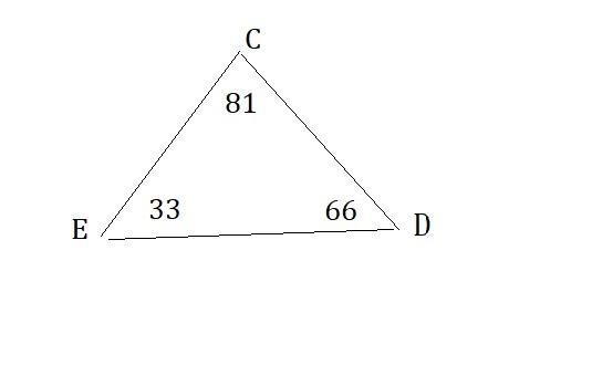 Order the sides of the triangle from shortest to longest. (HINT: Draw a picture of-example-1