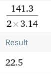 A circle has a circumference of 26 millimeters. What is the circle's radius? Use 3.14 for-example-1