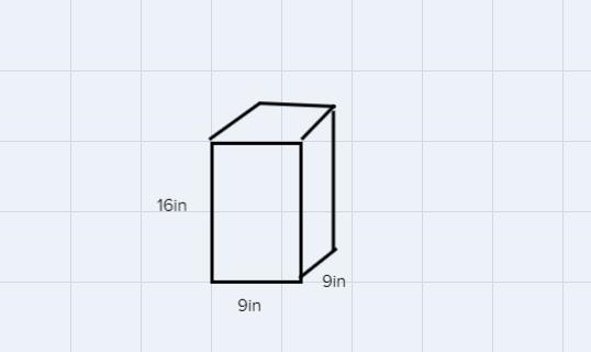 A storage bin has the shape of a Square Prism with a Pyramid top. What is the volumeof-example-1