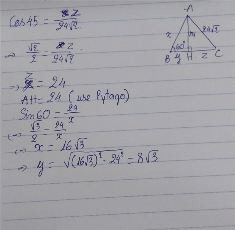 PLEASE I NEED FAST X Y Z find the value of missing variables-example-1