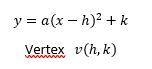 What is the equation in vertex form of a probable with a vertex of (2,4) that opens-example-1