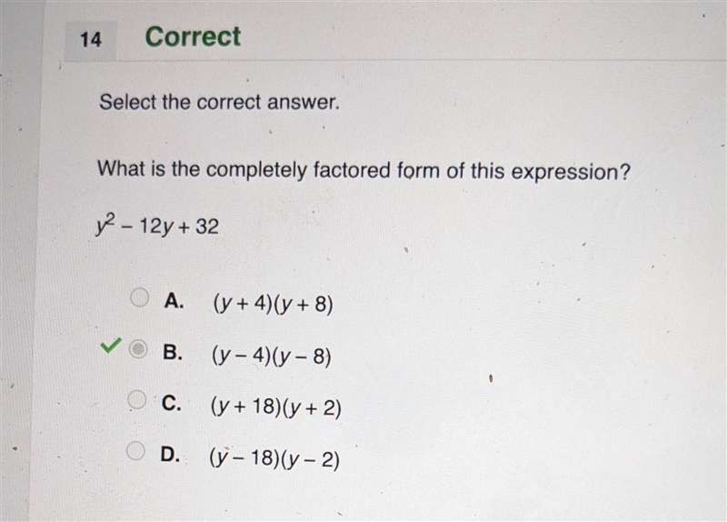 Select the correct answer. what is the completely factored form of this expression-example-1