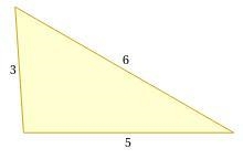 Is it possible to draw a triangle with side lengths 6, 3, and 5?-example-1