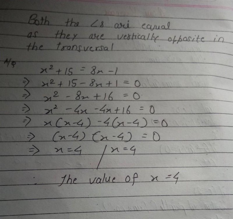 Given the diagram below solve for x-example-1