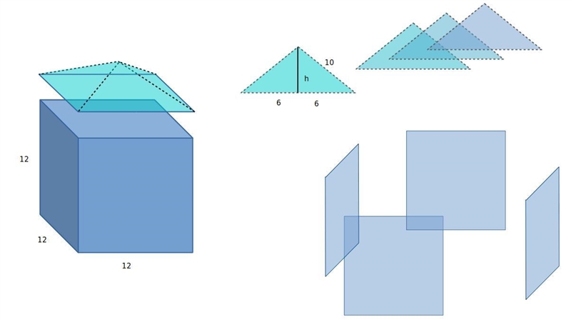 Find the area of the roof of the gazebo in problem 25, if each roof ridge is 10ft-example-1