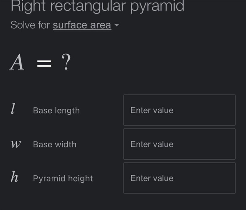 What is the surface area of a pyramid with the measurements being 4 4 7-example-1