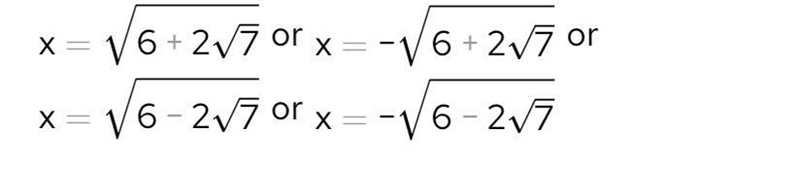 X⁴-12x²+8=0 (find value of x)​-example-1