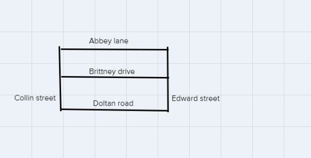 Draw a nap of the town to meet the conditions below-example-1