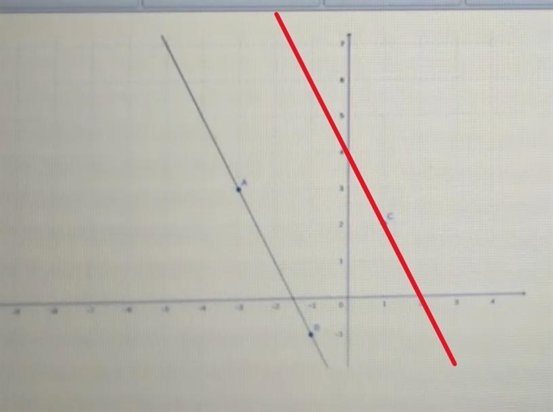 Create a line parallel to ABand passes thru point C-example-1