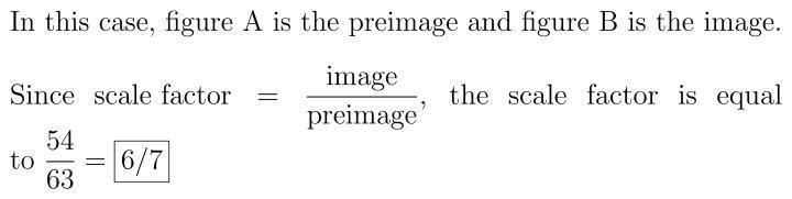 What is the scale factor from figure A to figure B-example-1