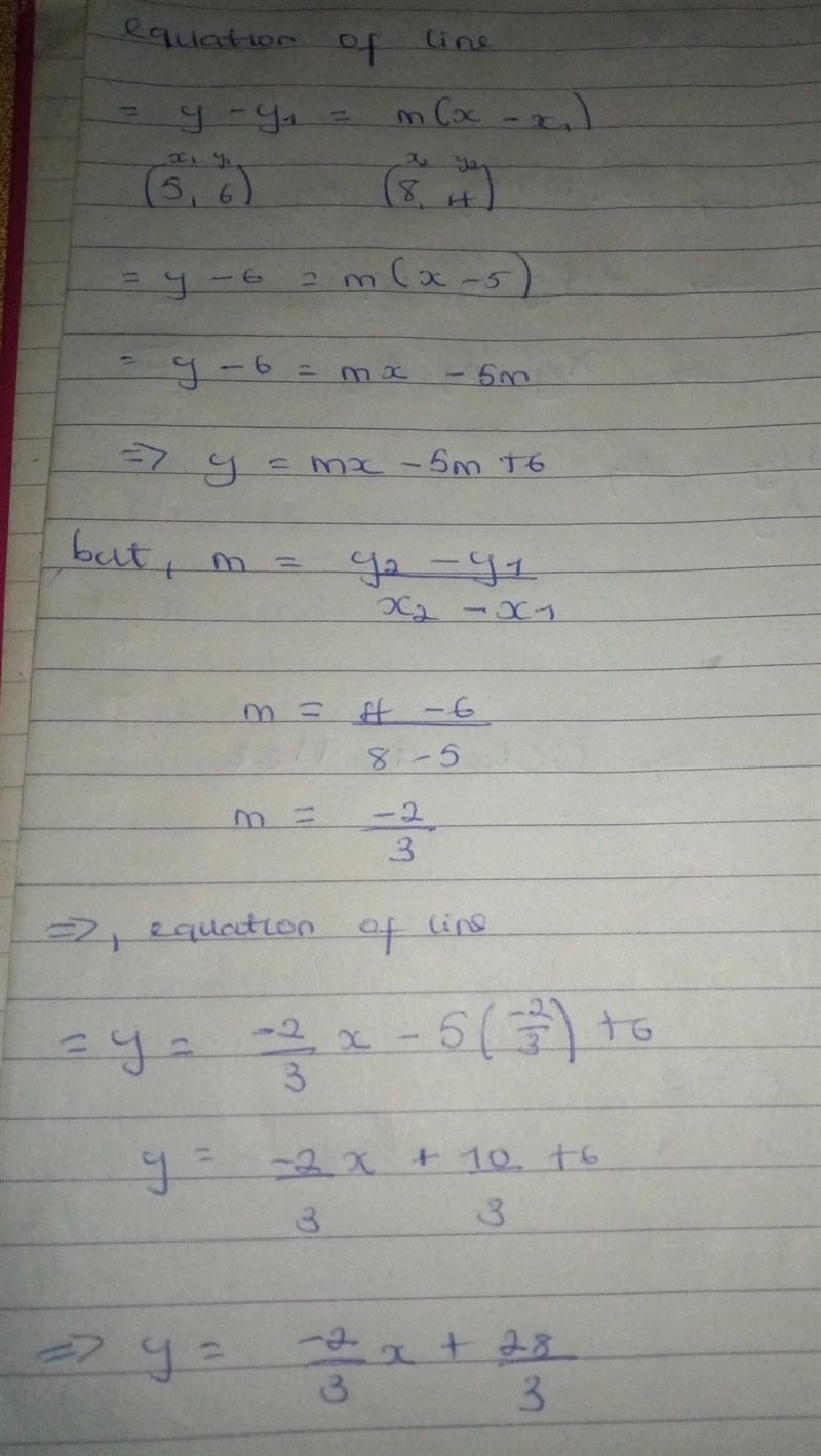 No links, there are no pictures, just the question Write the equation of the line-example-1