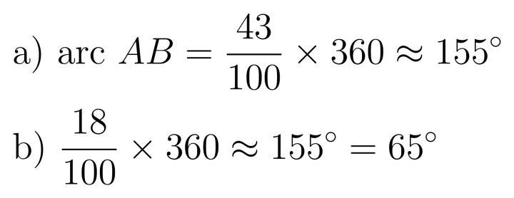 A) find the measure of arc AB b)find angle measure APC-example-1