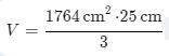 What is the volume for the given figure?25 cm49 cm36 cmVolume =-example-1