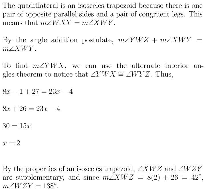 Please Help ASAP! What is the measure of Angle WZY-example-1