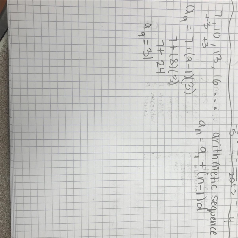 Find the nth term of this number sequence 7, 10, 13, 16, ...​-example-1