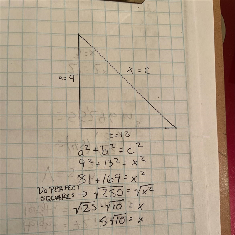 Find the value of x. Leave your answer in simplest radical form.-example-1