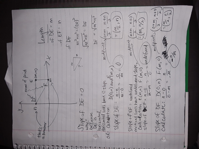 PLEASE HELP Graph the triangle with the given vertices. Find the length and the slope-example-1