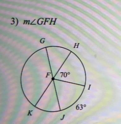 I need help on finding the arc or central angle specifically these four problems-example-1