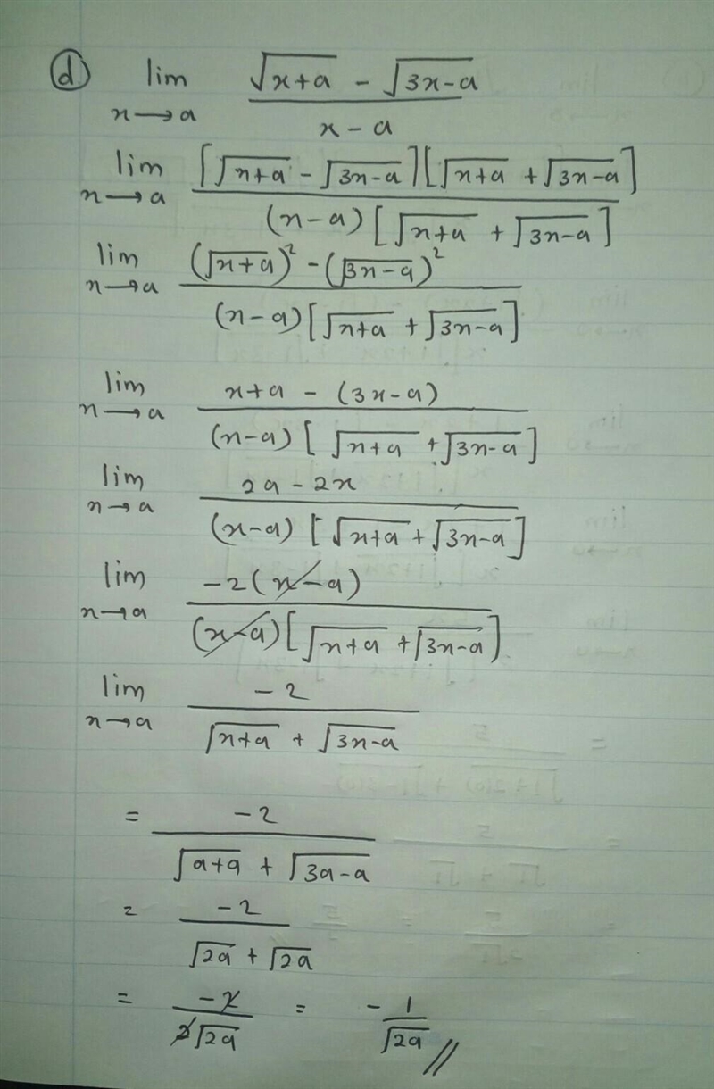 Limits ( b) and (d) ​-example-2