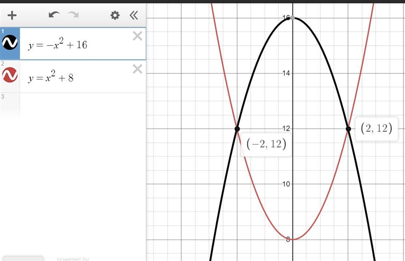 Which system of equations is represented by the graph? one parabola opening upwards-example-1