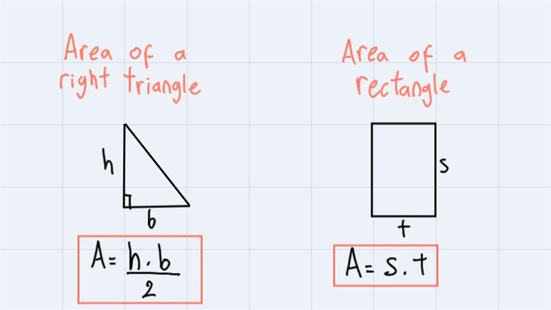 A right triangle is removed from a right triangle to create the shaded region shown-example-1