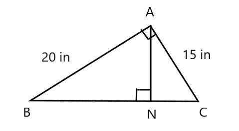 In triangle abc, measure of angle a = 90 degrees and line an is an altitude. if ab-example-1