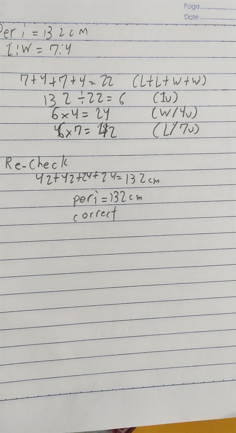 9. The perimeter and the ratio of the length to the width of a rectangle are given-example-1