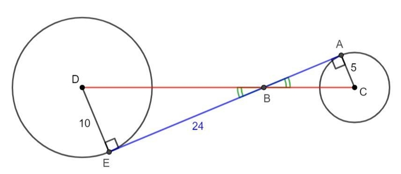 Determine the length of DC. Need the answer urgently.-example-1