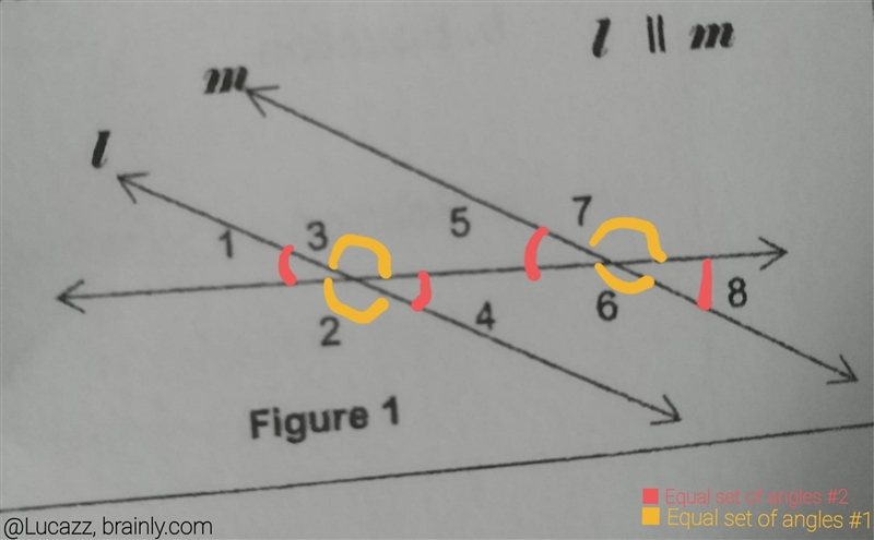 Find the pair of adjacent and congruent angles. The figure is on the photo attached-example-1