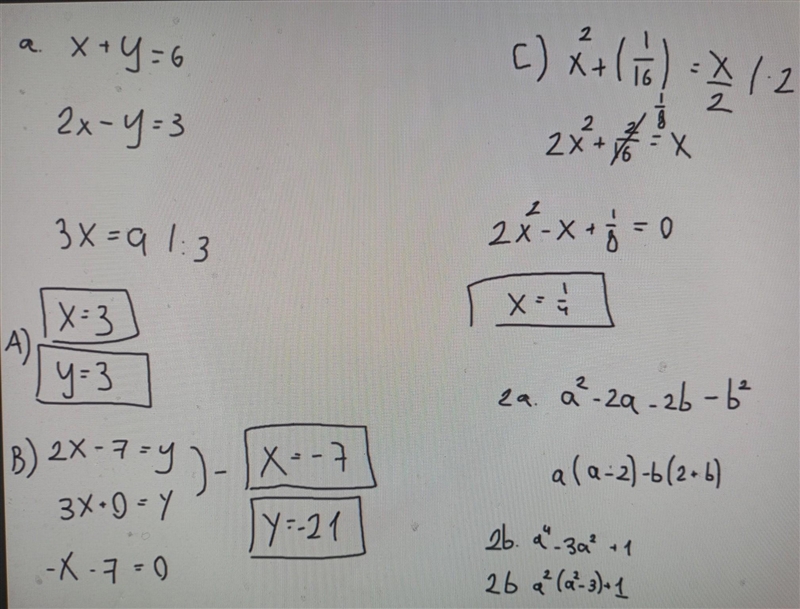 1 . a. Solve by elimination method. x+y = 6 ; 2x - y = 3 b. Solve by substitution-example-1