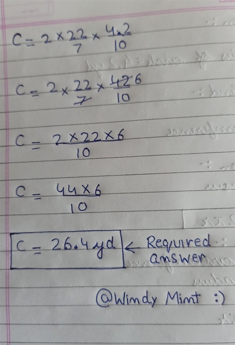 Find the circumference of the circle. You must show all work to get full credit. Don-example-2