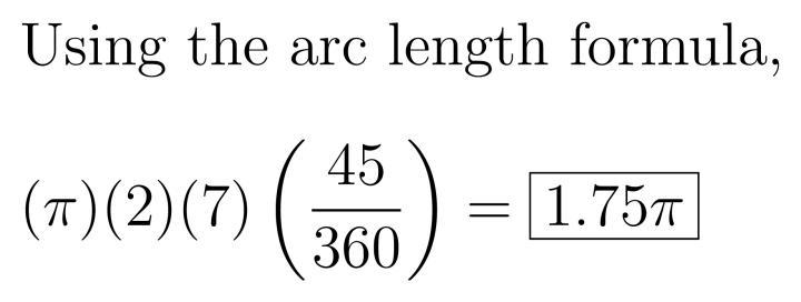 Team with an exame The radius of a circle is 7 kilometers. What is the length of a-example-1