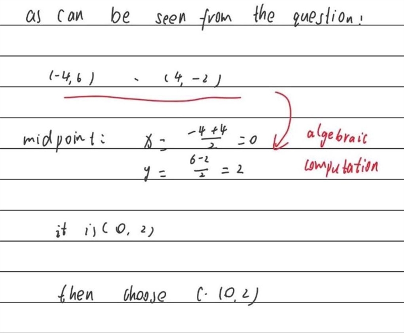 What is the midpoint of the segment shown below?-example-1