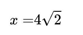 In square ABDC, if BC=8, what is x-example-1