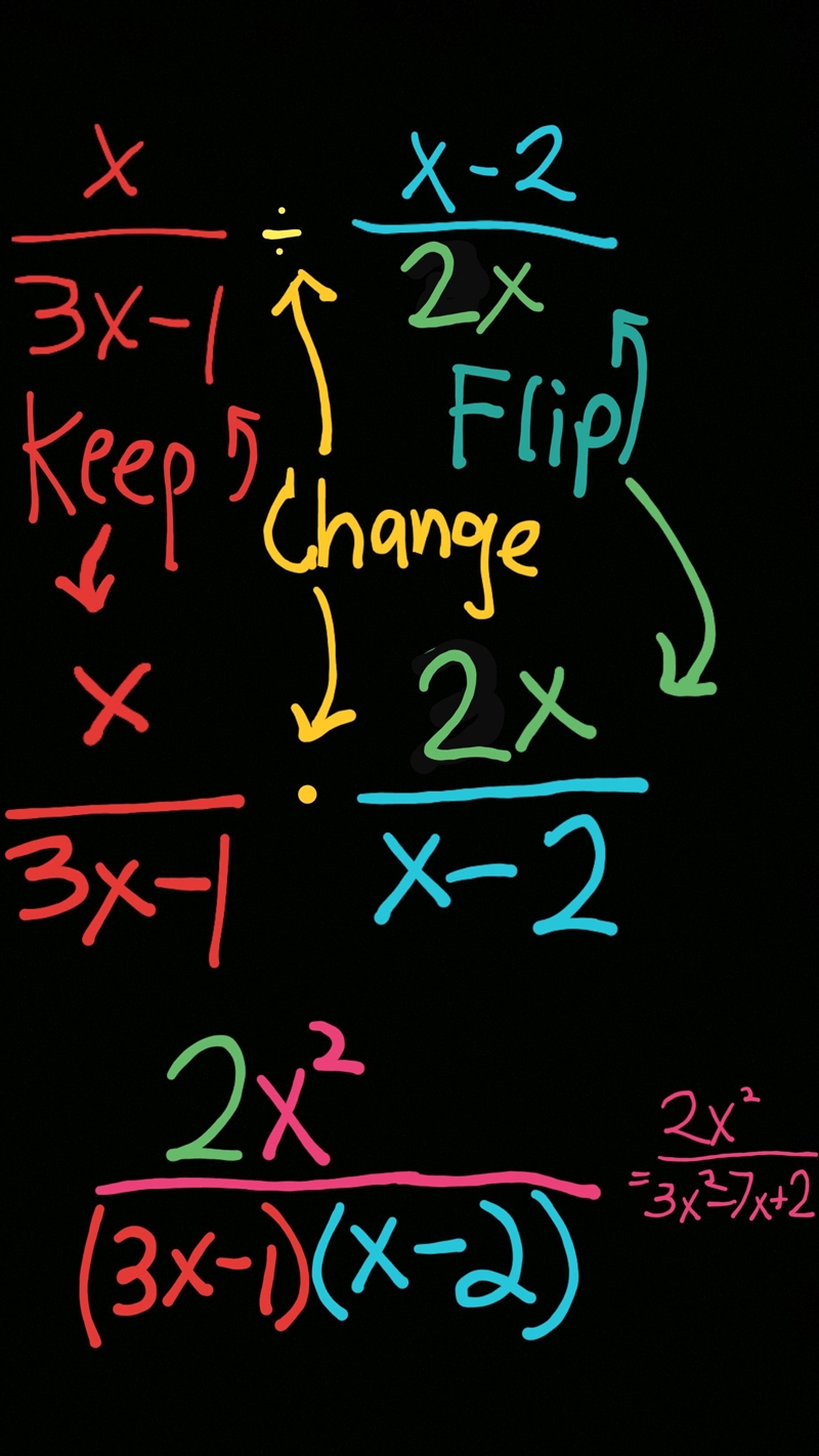 Which of the following is the quotient of the rational expressions shown below? X-example-1