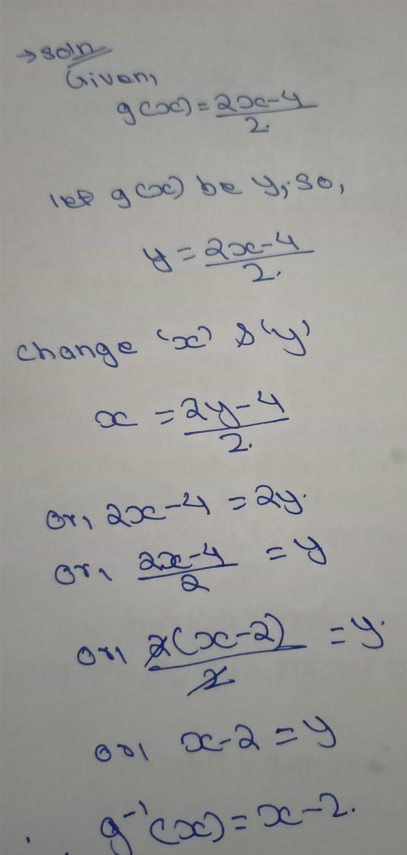 What is the inverse of g (x)= 2x-4/3-example-1