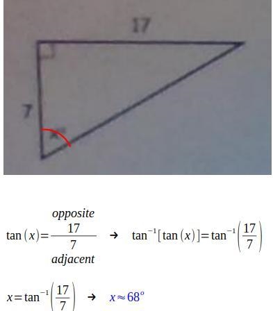 Find the angle of x please!-example-1