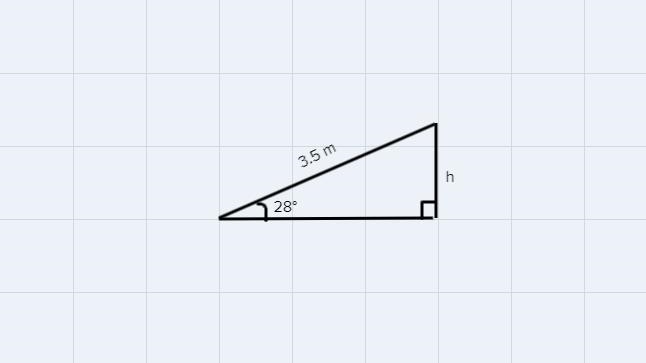 Find the height of the platform. Explain the trigonometric ratio that you chose to-example-1