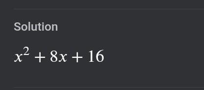 Múltiplying polynomial (x+4)^2-example-1