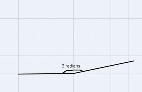 How do I do this? ( it can be any made up angle as long as it measures 3 radians)-example-1