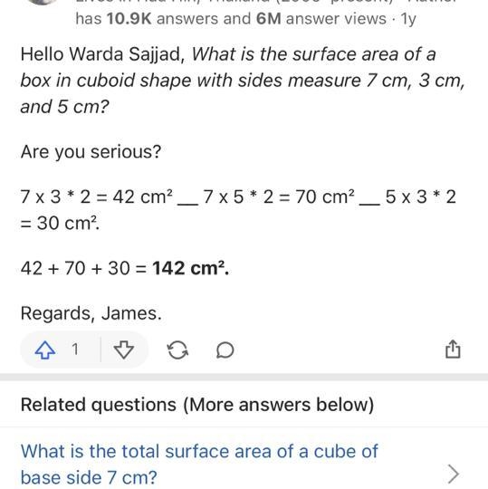 Surface area of a cuboid with dimensions of 9cm 5cm and 7cm-example-1